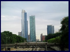 Skyline from the Loop, street level 11 - One Museum Park, South Loop